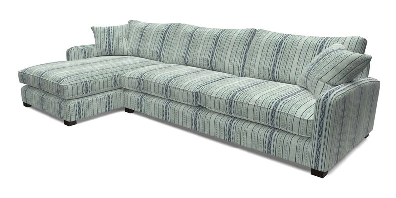 Brook Green chaise LHF in Two Tone Plain Biscuit