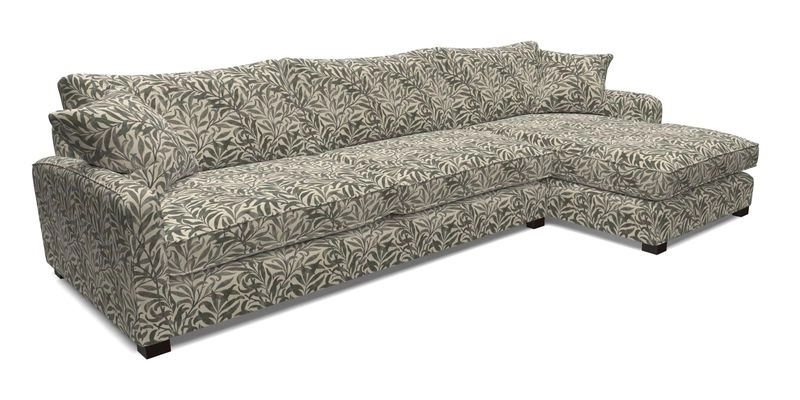 Brook Green chaise LHF in Two Tone Plain Biscuit