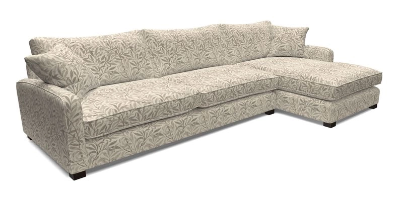 Brook Green chaise LHF in Two Tone Plain Biscuit