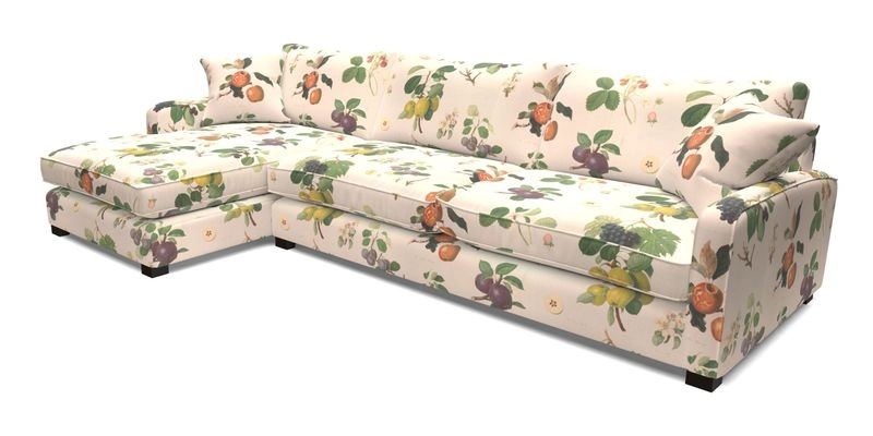 Brook Green chaise LHF in Two Tone Plain Biscuit