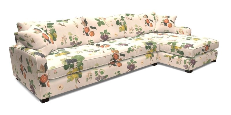 Brook Green chaise LHF in Two Tone Plain Biscuit