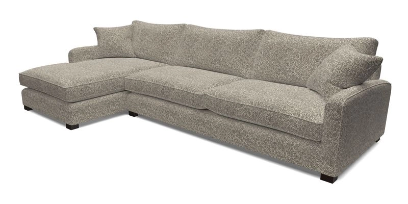Brook Green chaise LHF in Two Tone Plain Biscuit