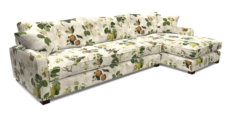Brook Green chaise LHF in Two Tone Plain Biscuit