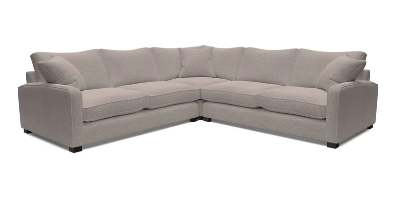 Brook Green small corner sofa RHF & LHF in Two Tone Plain Biscuit