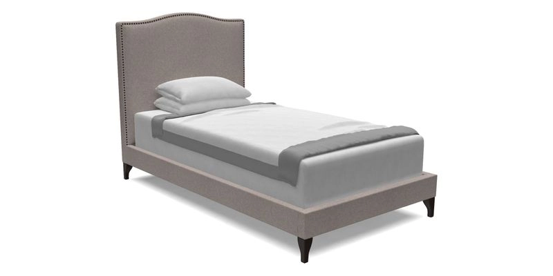 Brick Lane Single Bed in Floral Linen Filicopsida Batik