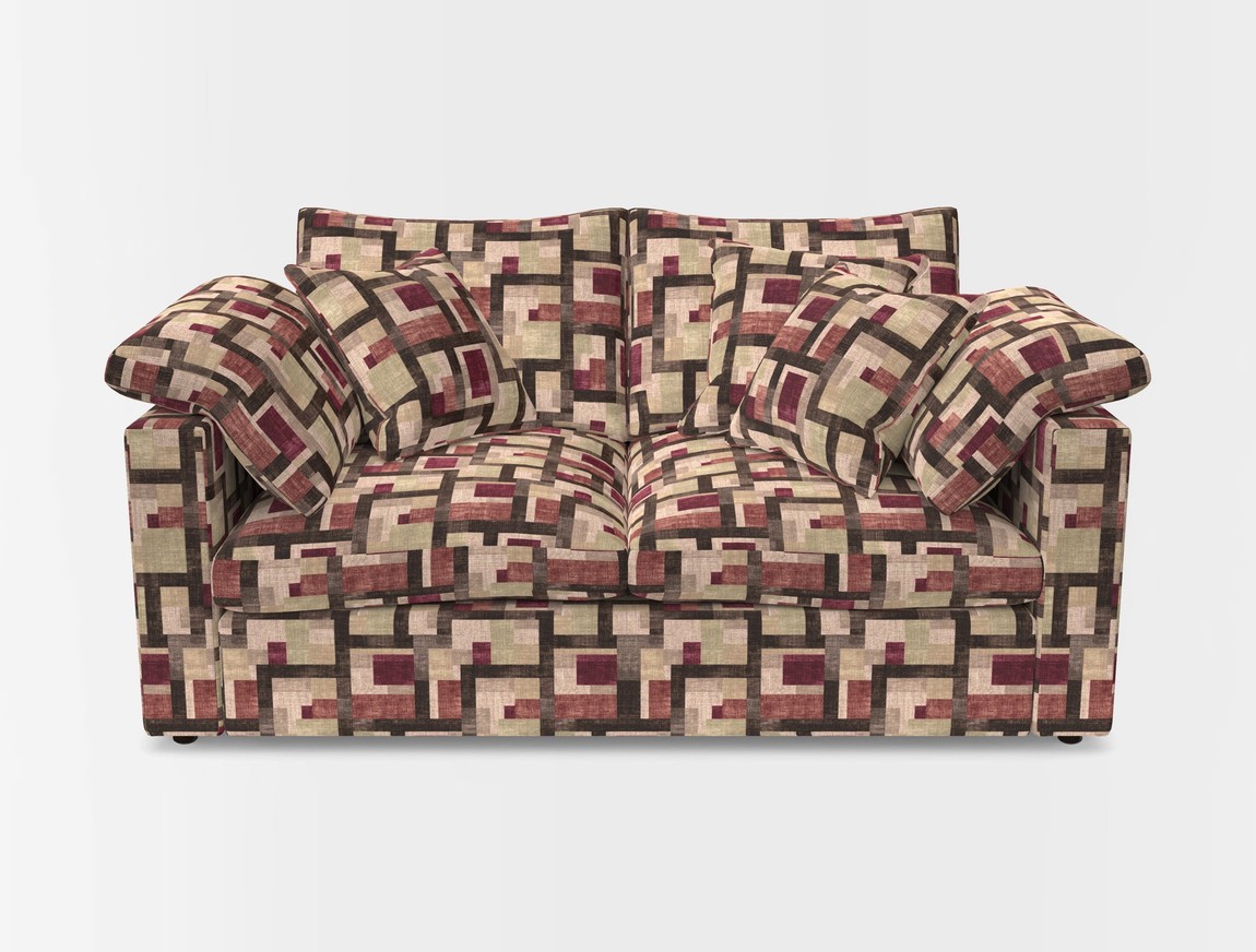 2 Seater Straight Arm Sofa