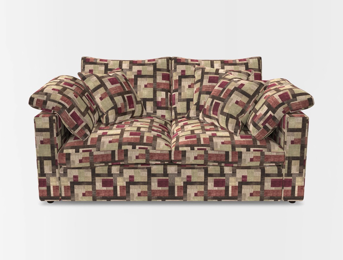 2 Seater Straight Arm Sofa