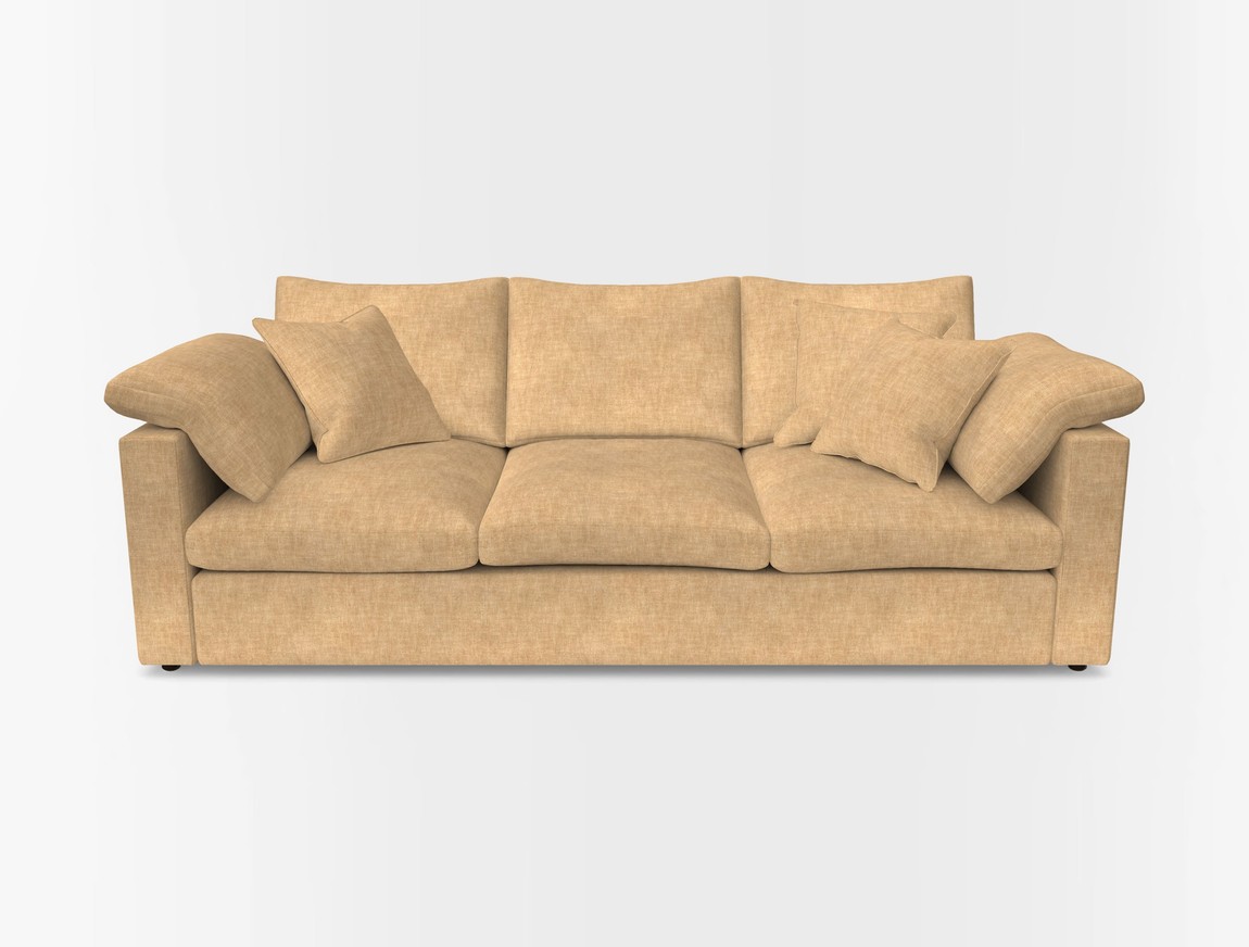 4 Seater Straight Arm Sofa