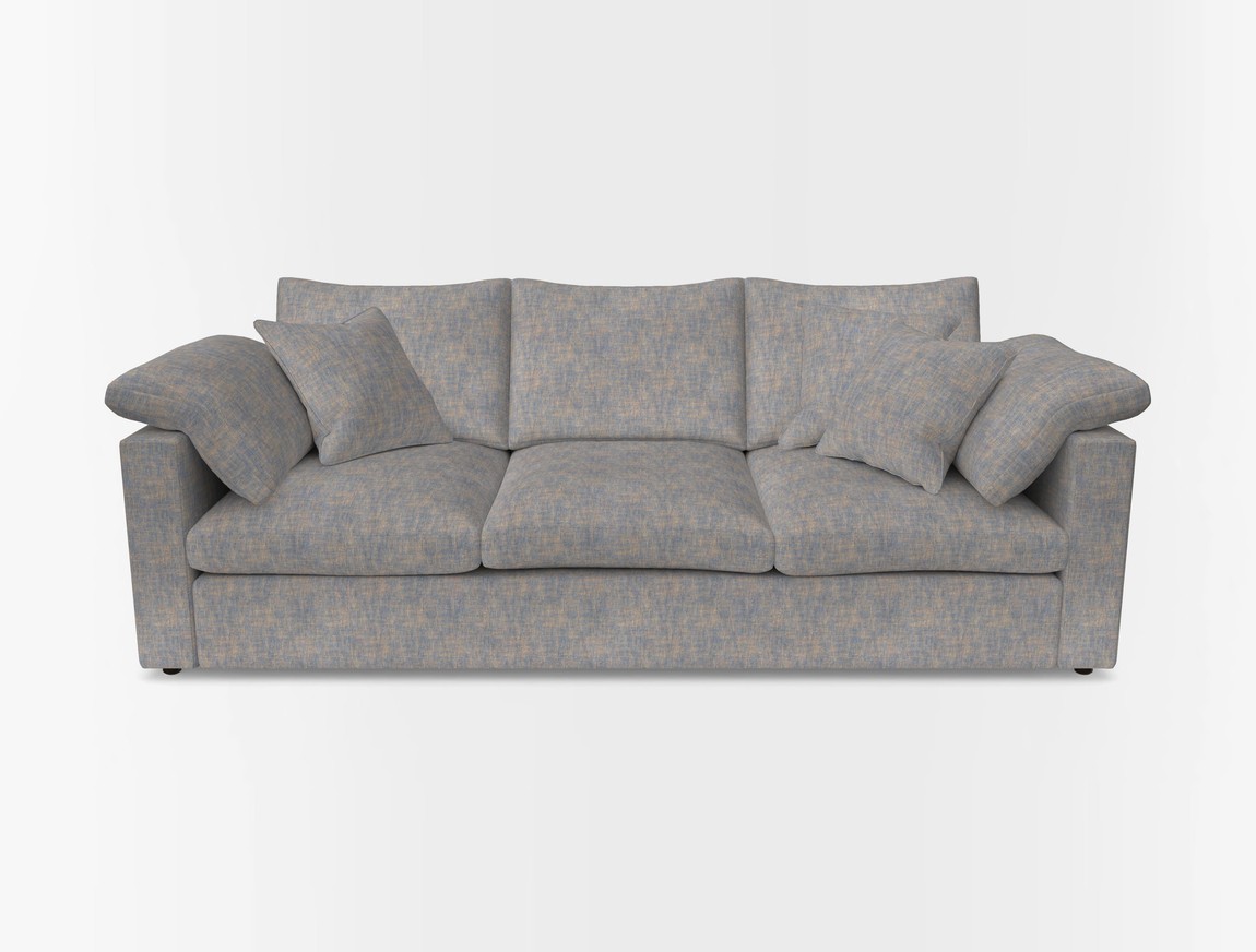 4 Seater Straight Arm Sofa