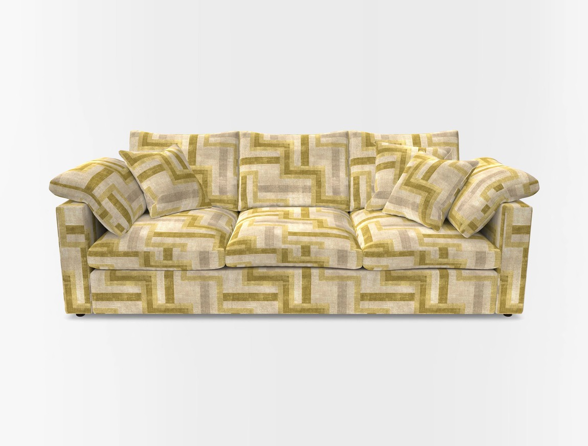 4 Seater Straight Arm Sofa