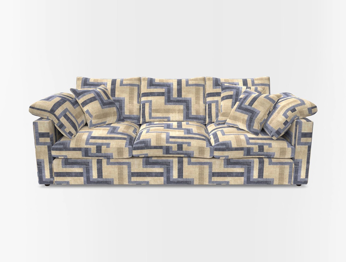4 Seater Straight Arm Sofa