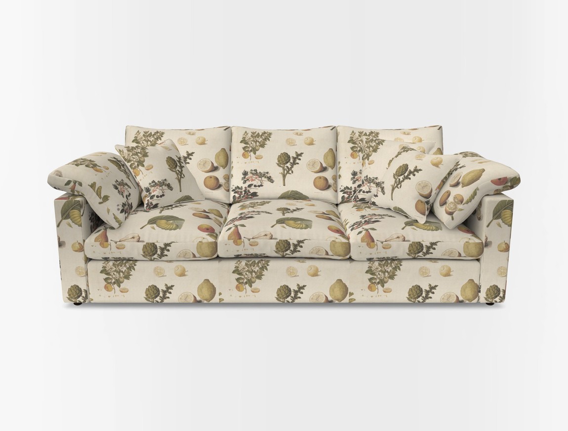 4 Seater Straight Arm Sofa