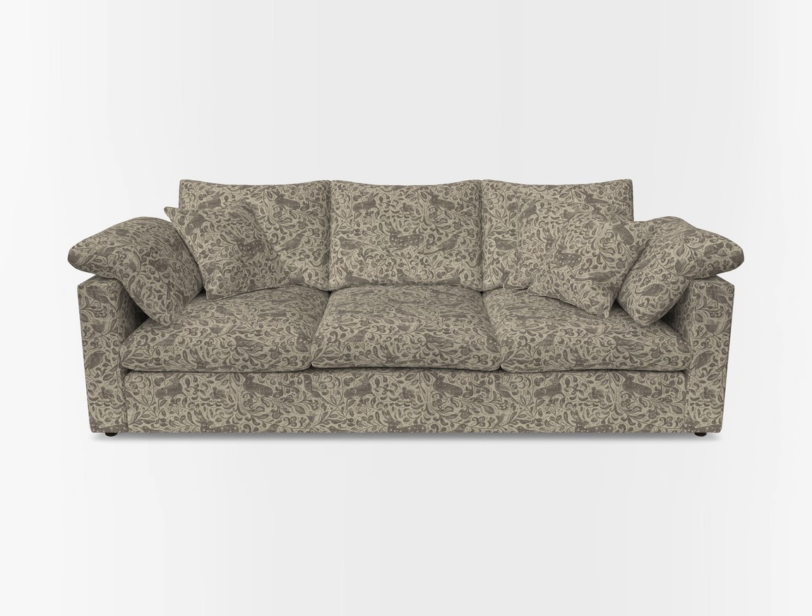 4 Seater Straight Arm Sofa