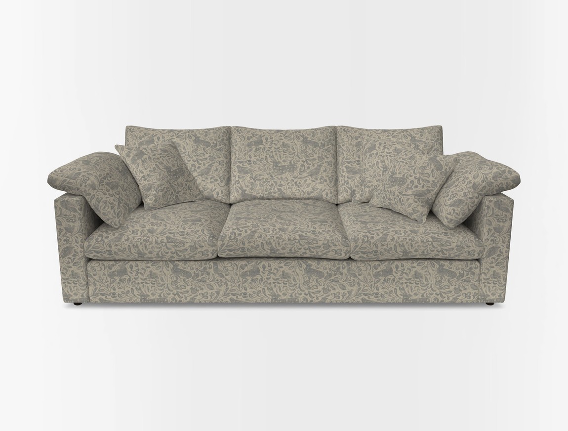 4 Seater Straight Arm Sofa