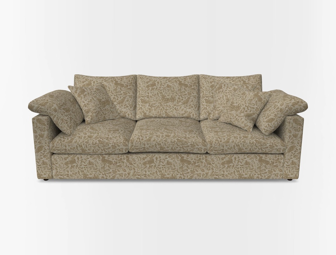 4 Seater Straight Arm Sofa