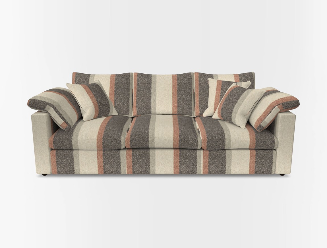 4 Seater Straight Arm Sofa