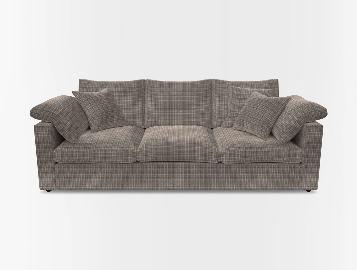 4 Seater Straight Arm Sofa
