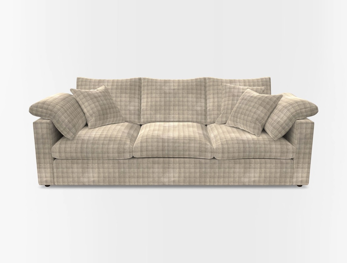 4 Seater Straight Arm Sofa