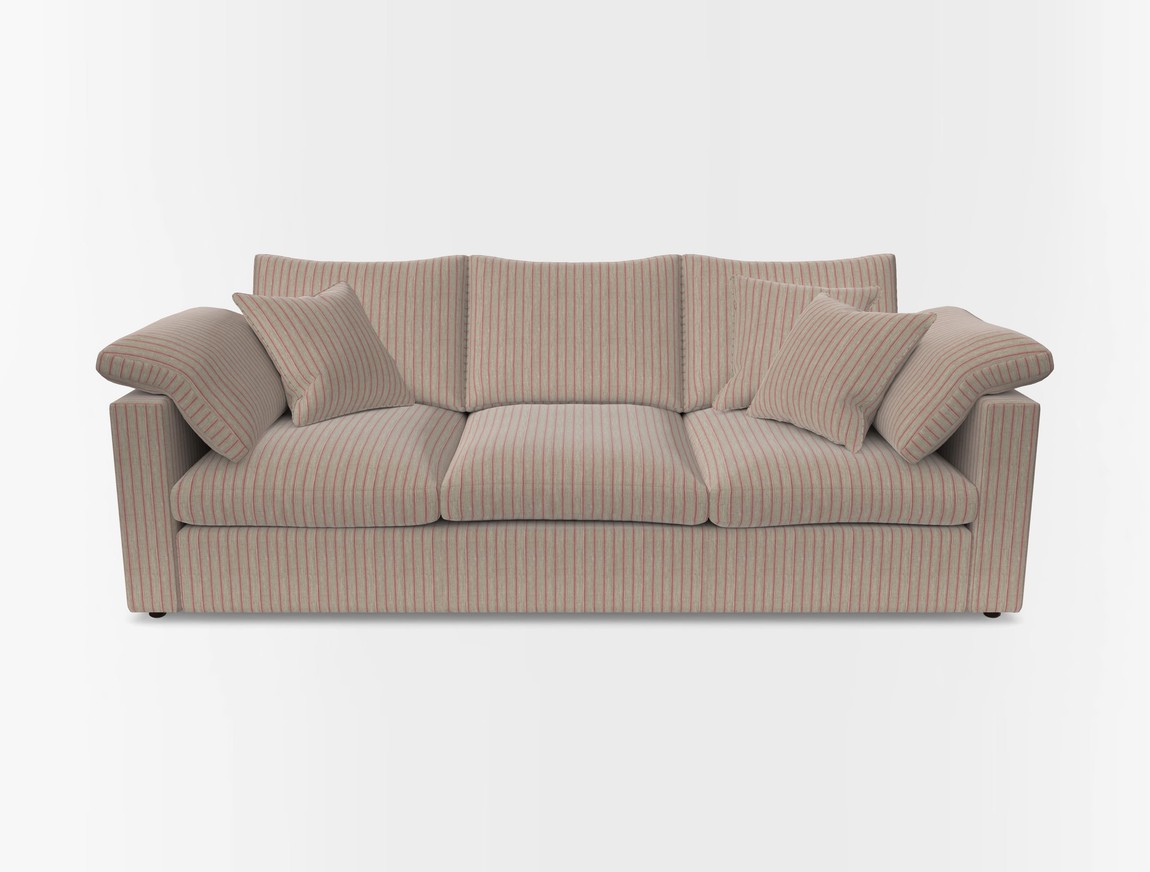 4 Seater Straight Arm Sofa