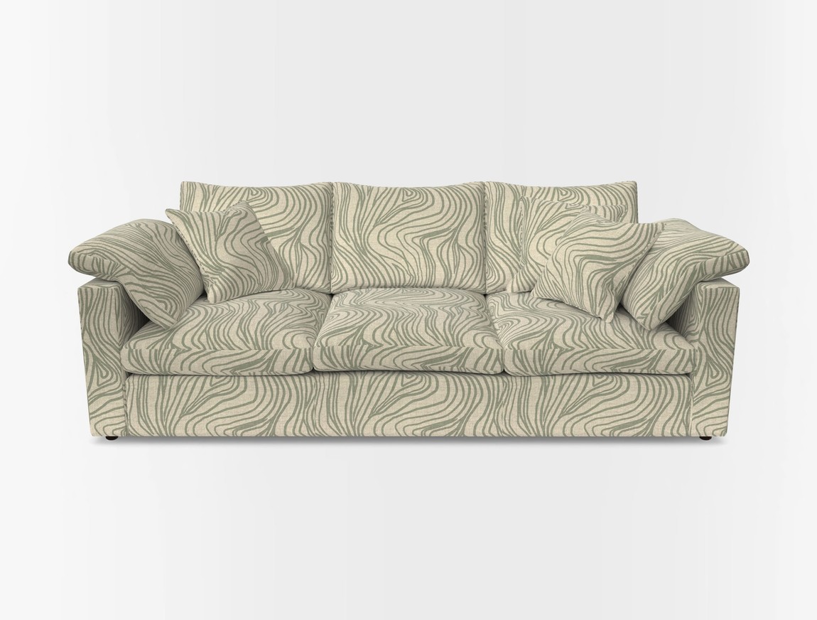 4 Seater Straight Arm Sofa