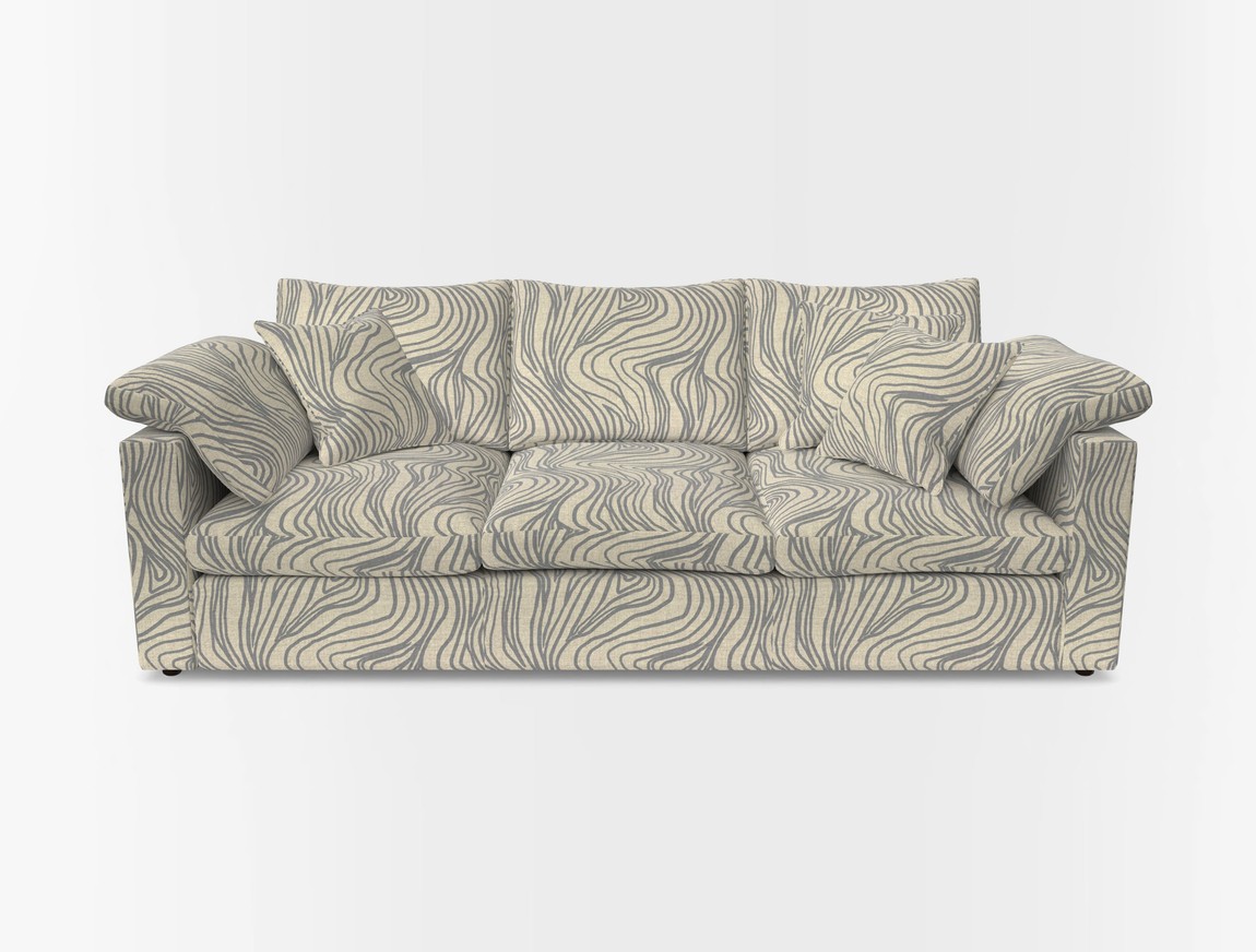 4 Seater Straight Arm Sofa