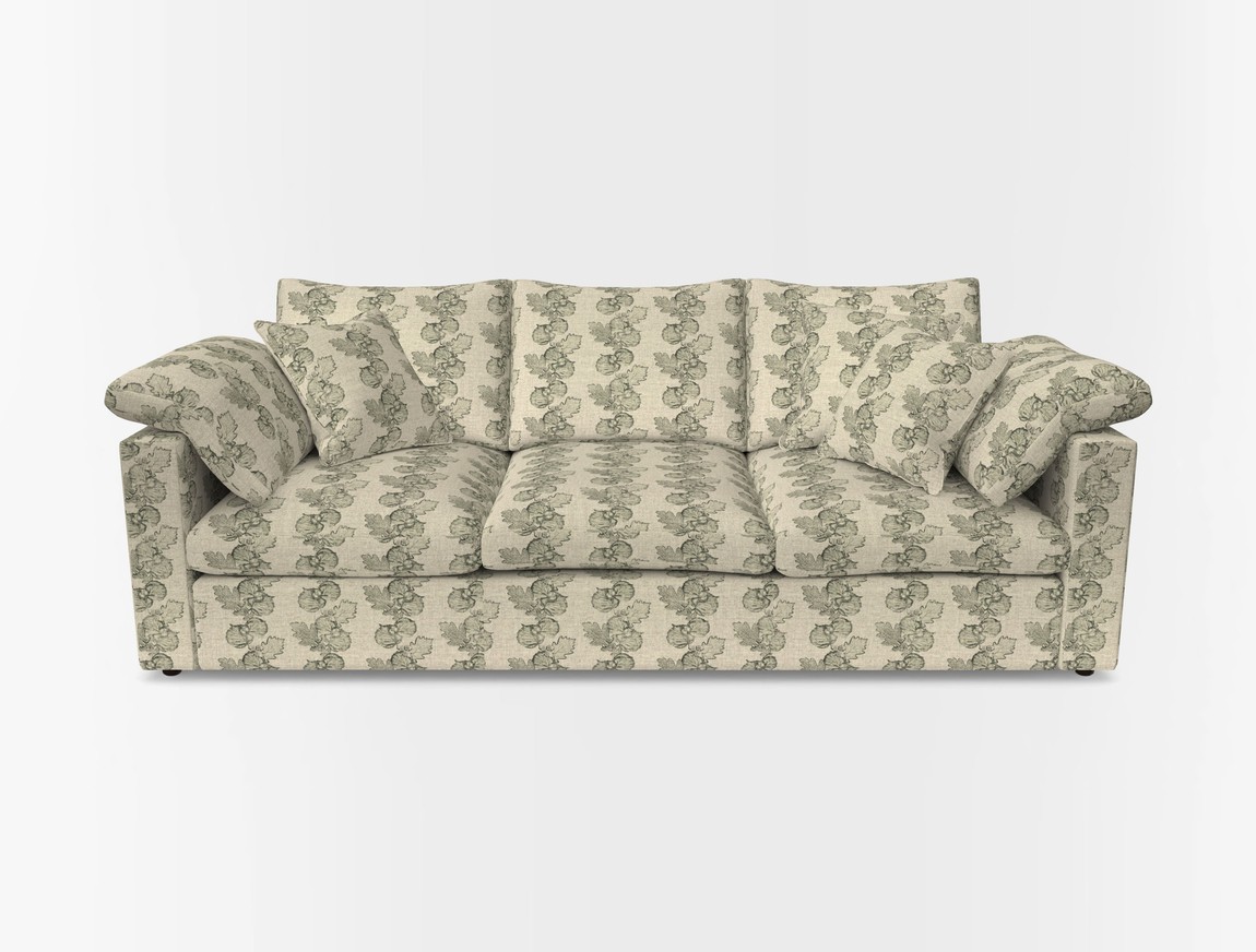 4 Seater Straight Arm Sofa