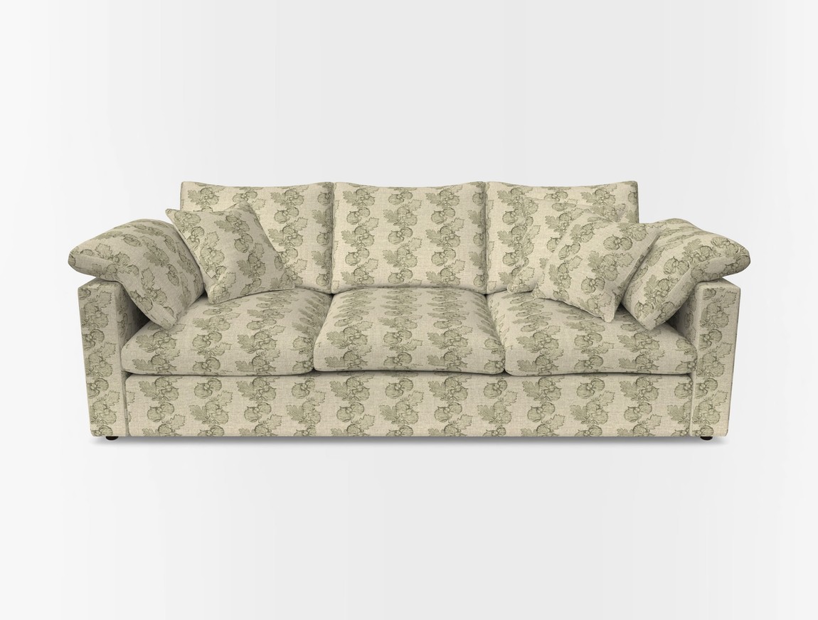 4 Seater Straight Arm Sofa