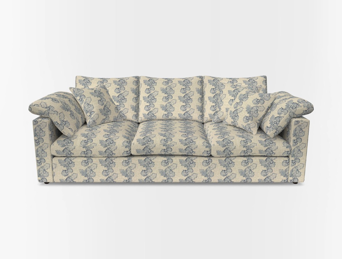 4 Seater Straight Arm Sofa