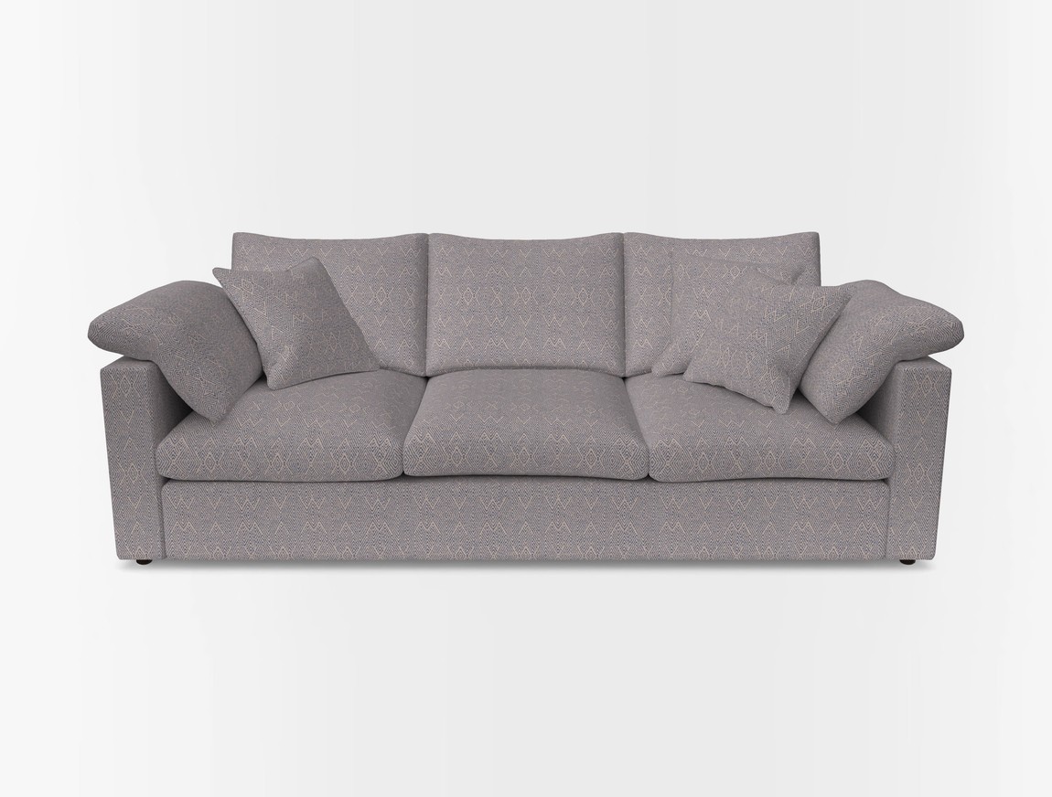 4 Seater Straight Arm Sofa