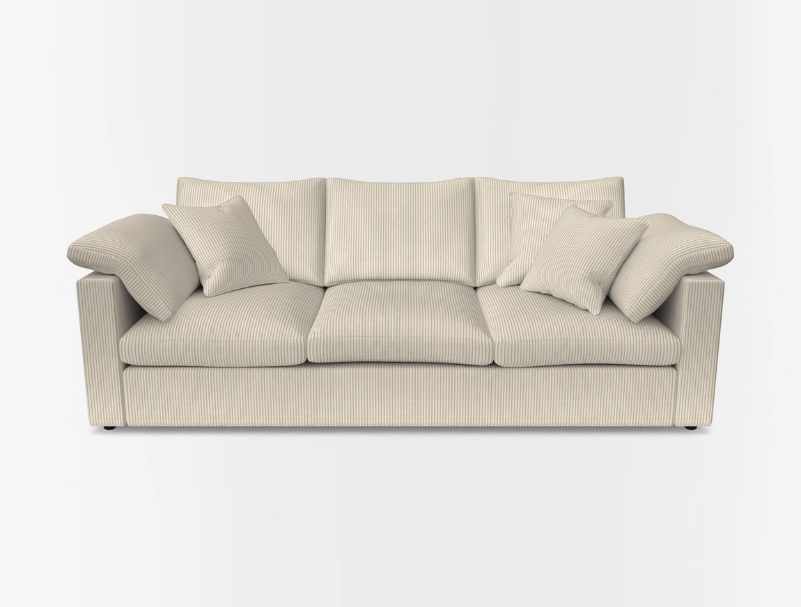 4 Seater Straight Arm Sofa