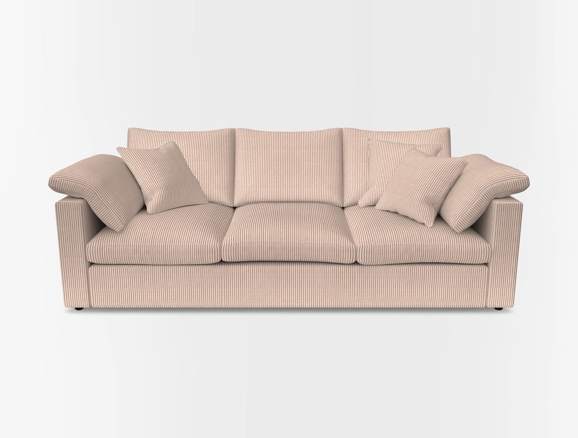 4 Seater Straight Arm Sofa