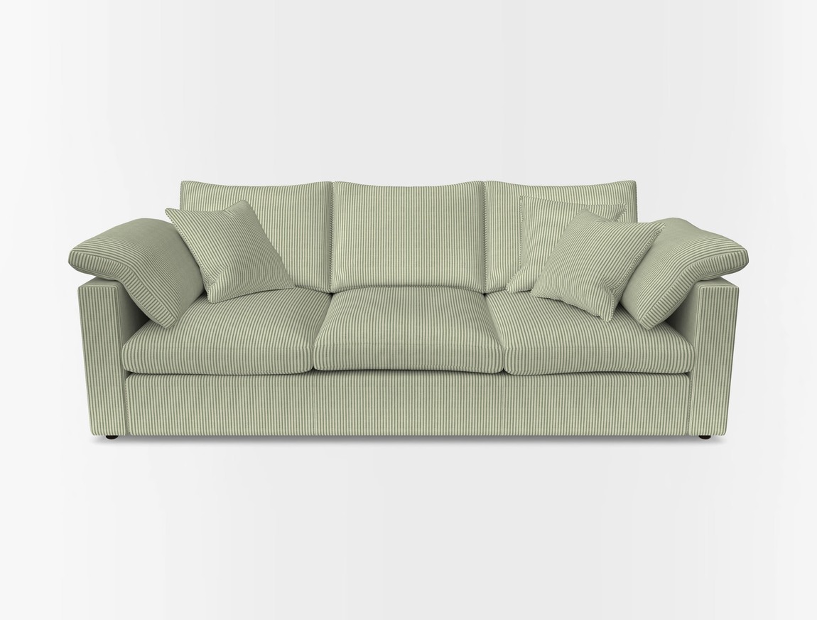 4 Seater Straight Arm Sofa