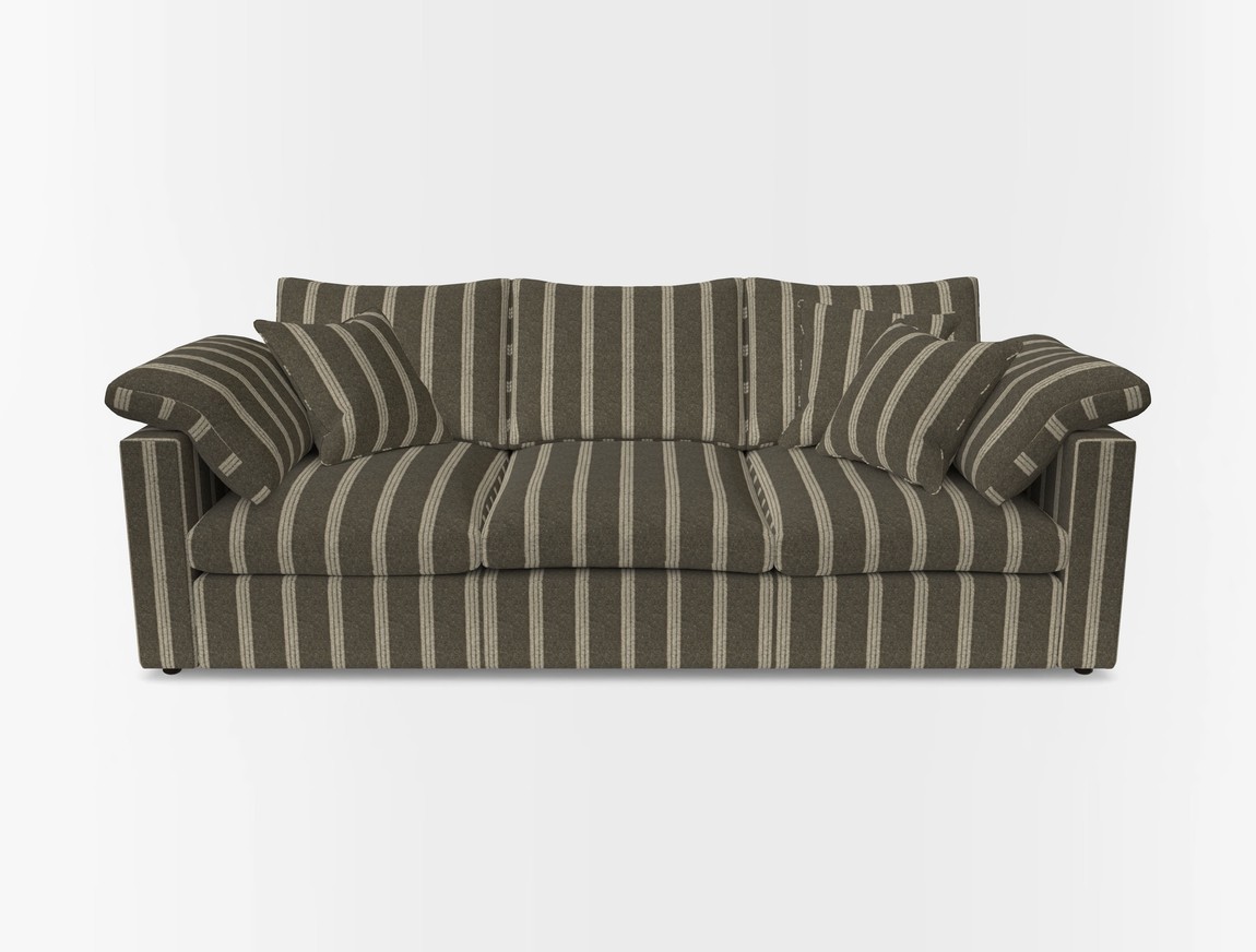 4 Seater Straight Arm Sofa