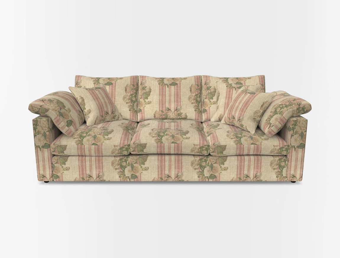 4 Seater Straight Arm Sofa