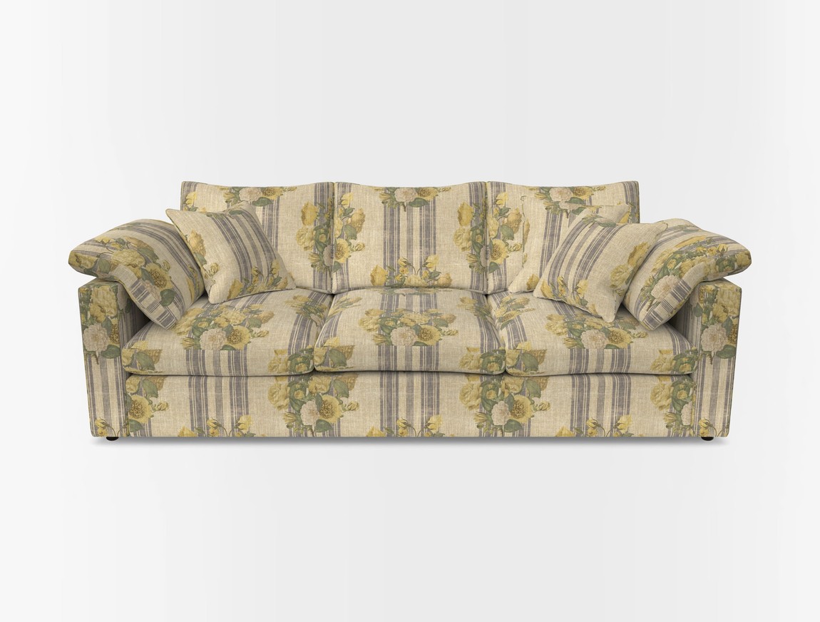 4 Seater Straight Arm Sofa