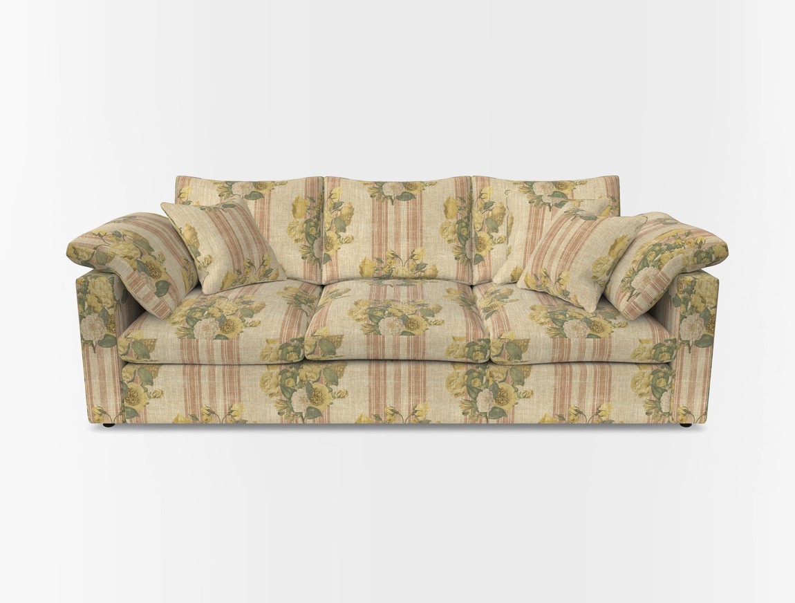 4 Seater Straight Arm Sofa
