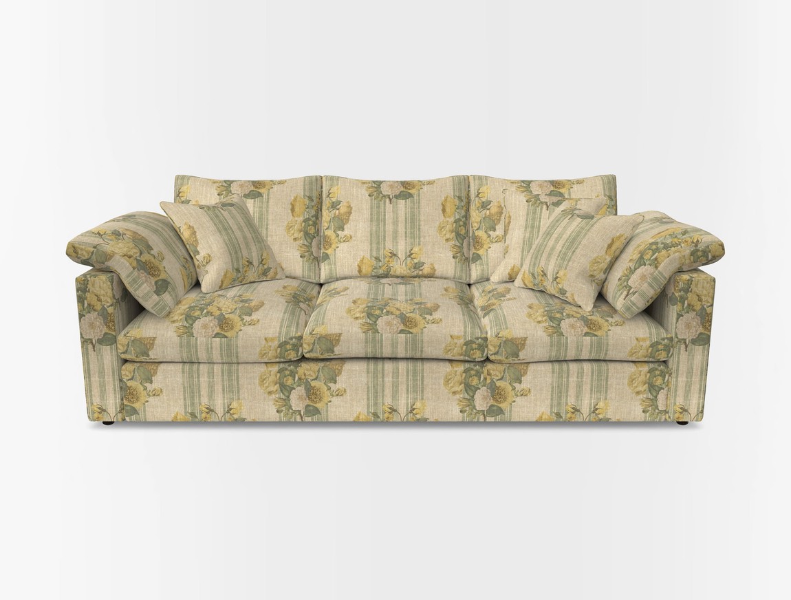 4 Seater Straight Arm Sofa