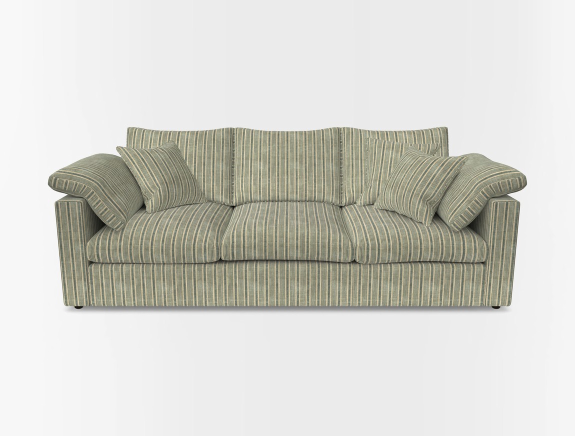 4 Seater Straight Arm Sofa