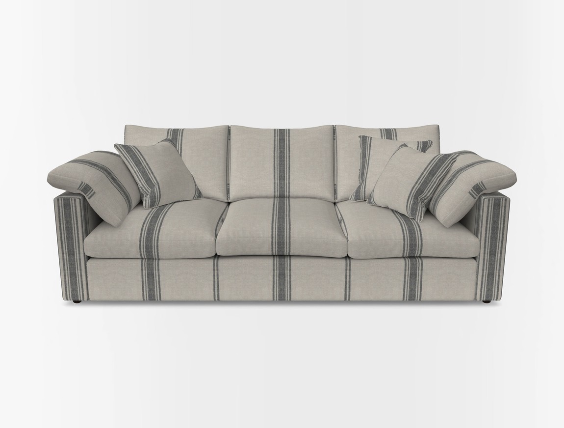 4 Seater Straight Arm Sofa