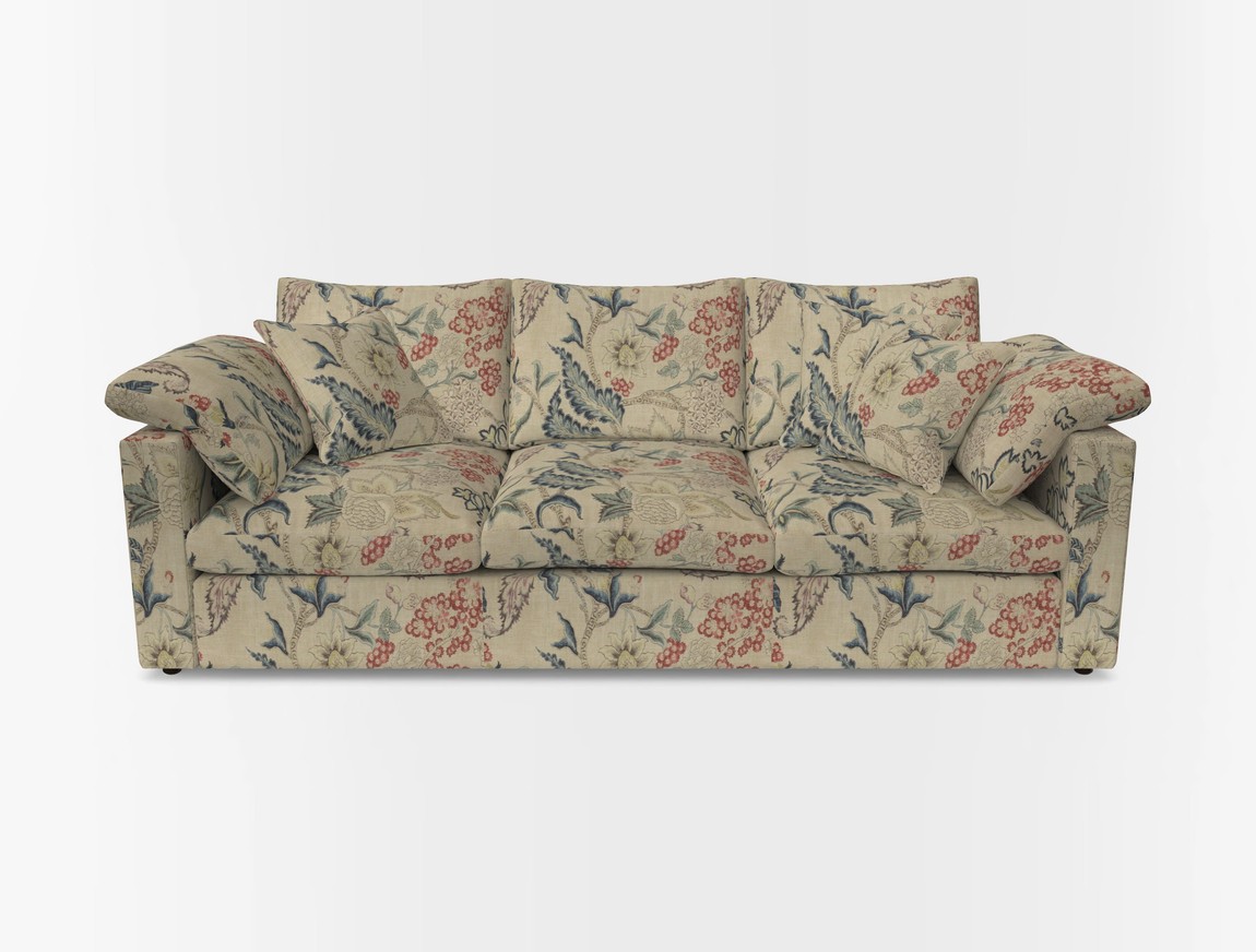 4 Seater Straight Arm Sofa