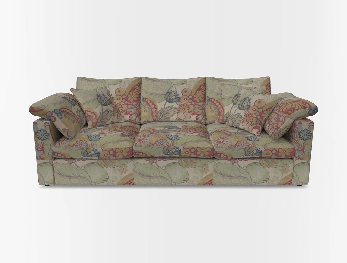 4 Seater Straight Arm Sofa