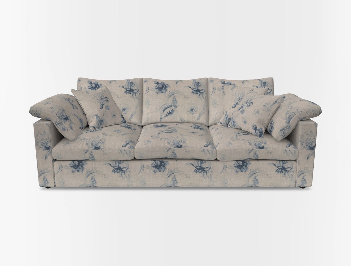 4 Seater Straight Arm Sofa