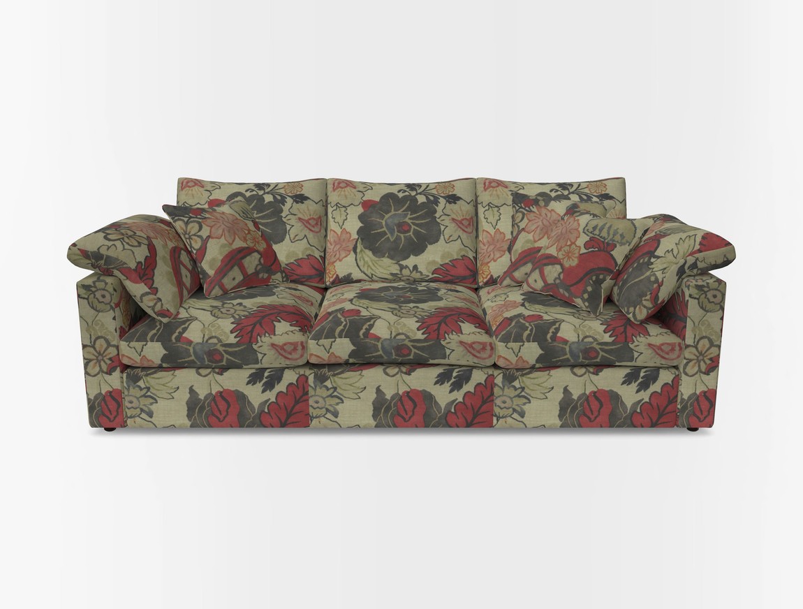 4 Seater Straight Arm Sofa