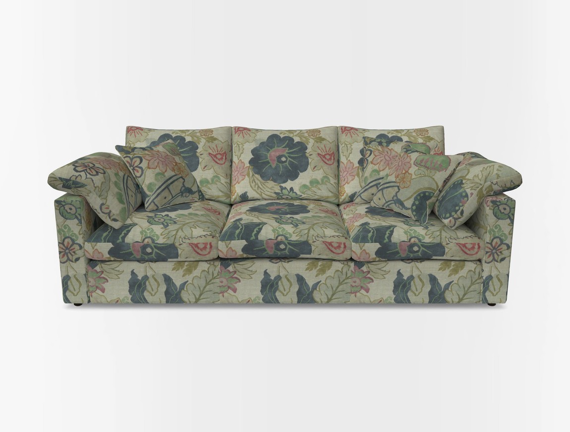 4 Seater Straight Arm Sofa