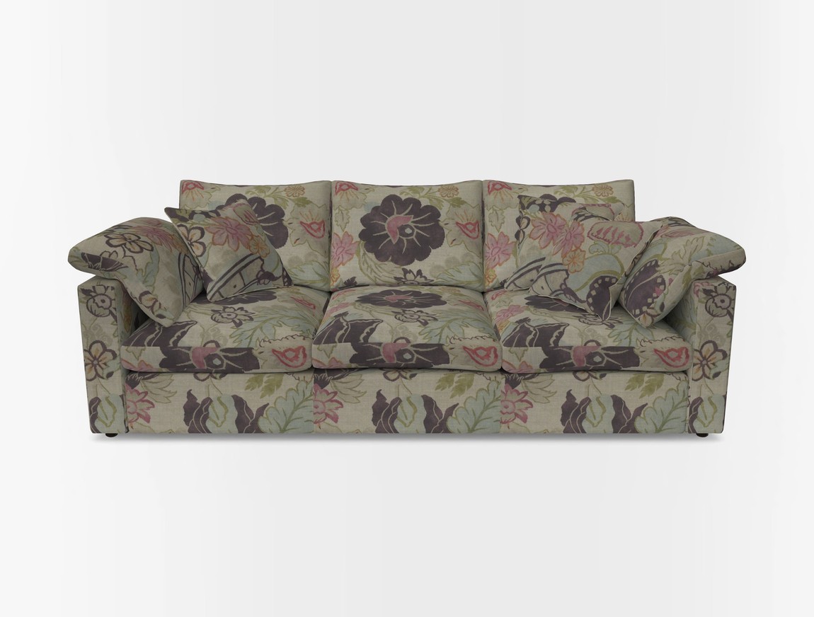 4 Seater Straight Arm Sofa