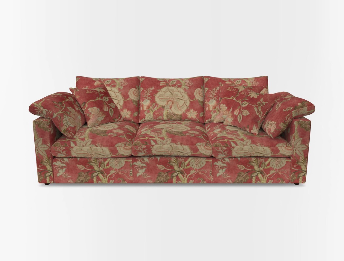 4 Seater Straight Arm Sofa
