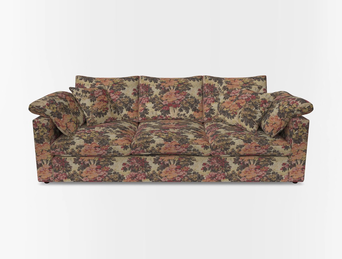 4 Seater Straight Arm Sofa