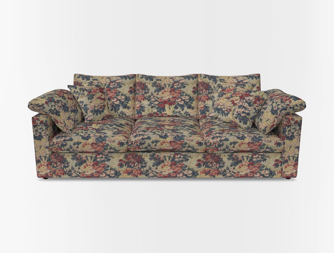 4 Seater Straight Arm Sofa