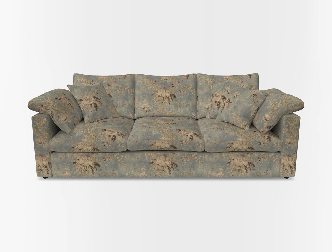 4 Seater Straight Arm Sofa