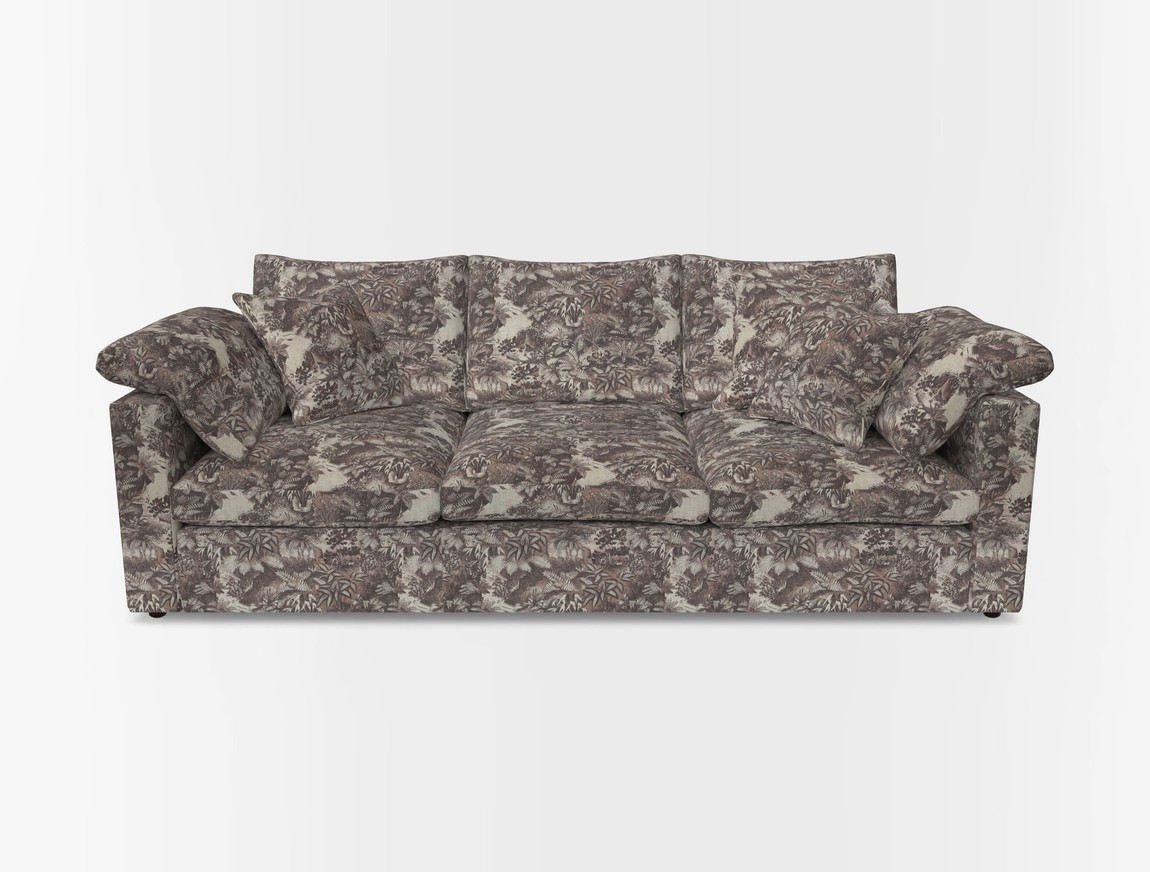4 Seater Straight Arm Sofa